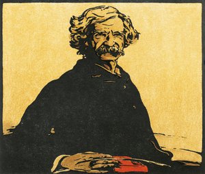 Portrait de Mark Twain - William Nicholson