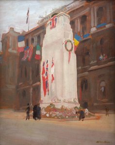 Le cénotaphe (Procession du matin de la paix)