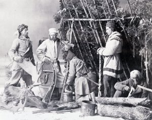 Vie du trappeur au Canada, photo par Nottman, vers 1890 - William Notman