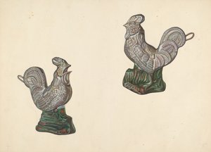 Tirelire coq, vers 1938