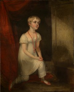 Horatia Nelson agenouillée devant la tombe de son père, vers 1807 - William Owen