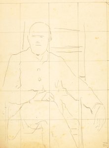 Homme âgé assis sur une chaise