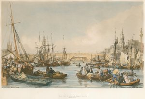 Pont de Londres, depuis le bassin - William Parrott
