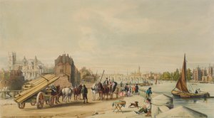 Millbank, Westminster, Londres, 1840