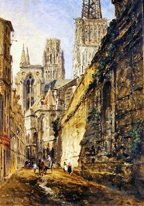 Cathédrale de Rouen, vers 1860
