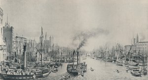 Le Bassin : Excursions en bateau à vapeur, 1841, 1920 - William Parrott
