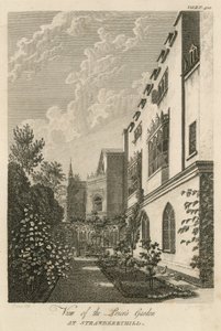 Vue du jardin du prieur à Strawberry Hill, Londres - William Pars