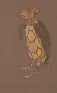 Conception de costume de fausse tortue pour Alice au pays des merveilles