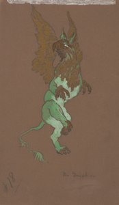 Le Gryphon (conception des costumes pour Alice au pays des merveilles, 1915)