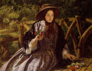 Fleurs de jardin faisant un bouquet - William Powell Frith