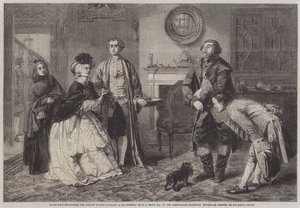 Honeywood présentant les huissiers à Miss Richland comme ses amis - William Powell Frith