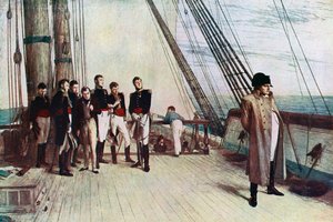 Napoléon à bord du Bellerophon, 1815, 1880