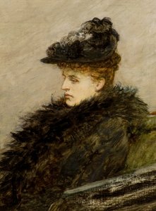 Le Boa à plumes, vers 1892