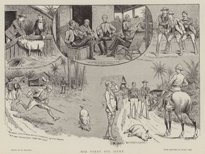 Sa première chasse au cochon - William Ralston