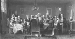 Le Pudding de Noël, vers 1860