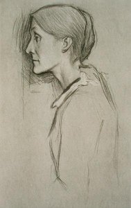 Portrait de Julia Stephen (1848-95) - William Rothenstein