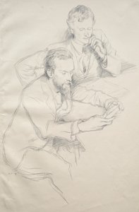 Ricketts et Shannon, 1897 - William Rothenstein