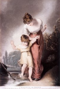 Traversée du ruisseau, vers 1803 - William Say