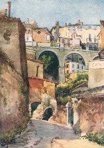 Rue de Grasse (lithographie couleur)
