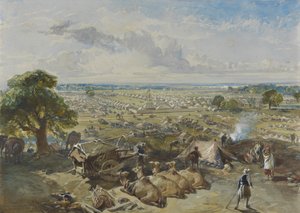 Le camp du gouverneur général et commandant en chef à Jalandhar, 1er février 1860