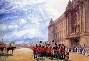 Le retour des gardes de Crimée, juillet 1856