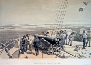 Vue de Sébastopol depuis la mer, 1855 - William Simpson