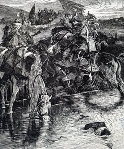 Une scène de la guerre civile anglaise - William Small