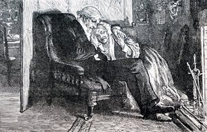 Un couple âgé. Par William Small (1843-1929) un illustrateur anglais. 1880 (gravure)