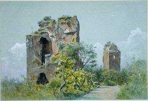 Thermes de Trajan (Sette Sale, Villa Brancaccio, Rome) - William Stanley Haseltine