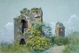 Thermes de Trajan Sette Sale, Villa Brancaccio, Rome, vers 1882