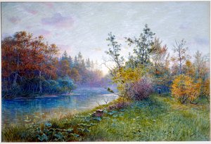 Barrage de moulin à Traunstein - William Stanley Haseltine