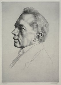 Campbell Dodgson, profil à gauche