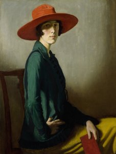 Dame au chapeau rouge