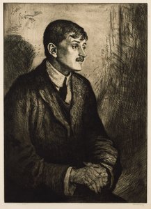 Portrait du poète John Masefield 1878-1967 - William Strang