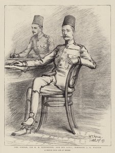 Le Sirdar, Sir H H Kitchener, et son ADC, Bimbashi J K Watson - William T. Maud