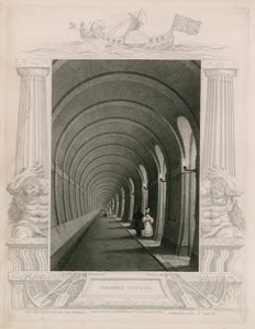 Tunnel de la Tamise - William Tombleson