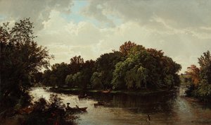 Scène de lac, navigation 1861 - William Trost Richards
