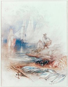 Maquereaux sur la plage - Joseph Mallord William Turner