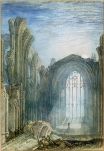 Melrose Abbey : Une illustration du livre de Sir Walter Scott - Joseph Mallord William Turner