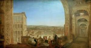 Rome, depuis le Vatican. Raphaël accompagné par La Fornarina