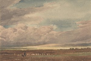 Plaine de Salisbury avec Old Sarum au loin, Wiltshire, 1810-62 - Joseph Mallord William Turner