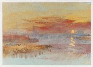 Le coucher de soleil écarlate