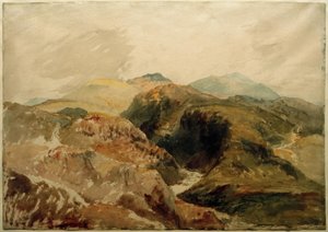 Yr Aran et Y Wyddfa depuis les pentes de Moel Hebog