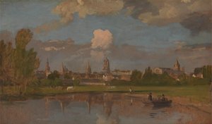 Oxford depuis la rivière avec Christ Church au premier plan