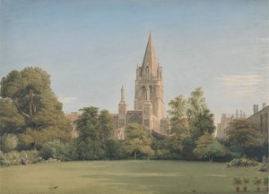 Vue depuis le jardin du doyen, Christ Church, Oxford
