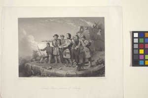 Première vue du Kentucky par Daniel Boone - William Tylee (after) Ranney