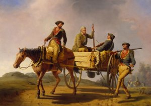 Vétérans de 1776 revenant de la guerre