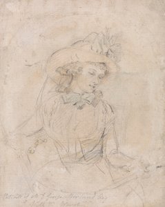 Étude de portrait de Mme George Morland - William Ward