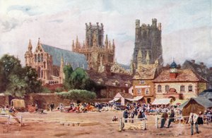 Ely, la Place du Marché - William Wiehe Collins