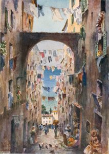 Gênes. Une vieille rue
